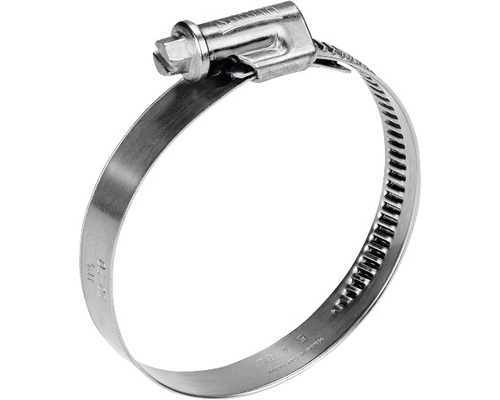 Schlauchschelle TORRO mit Wellfeder 70-90 mm, 25 St. Schlauchschelle aus Metall mit Schraube