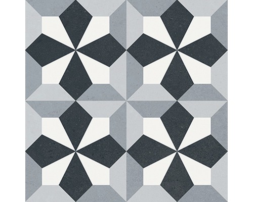 Dekorfliese mit geometrischem Muster