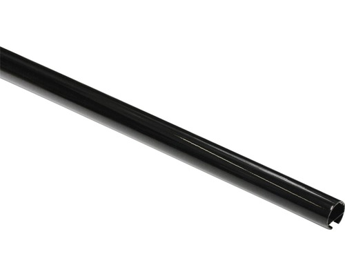 Gardinenstange mit Innenlauf I Chicago schwarz 200 cm Ø 20 mm Metall Kleiderstange