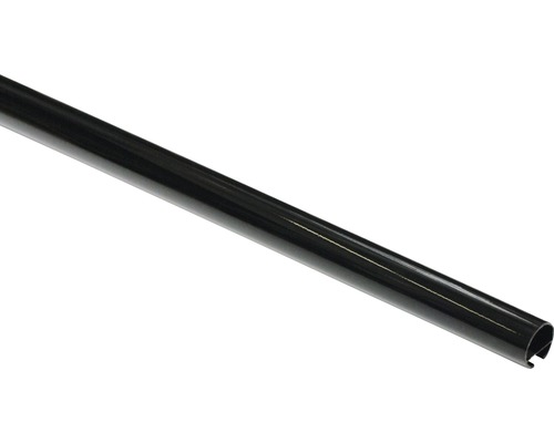 Gardinenstange mit Innenlauf I Chicago schwarz 240 cm Ø 20 mm Metall Kleiderstange