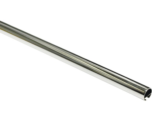 Gardinenstange mit Innenlauf I Chicago chrom 120 cm Ø 20 mm Aluminiumprofil mit Nut