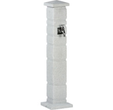 Gartenwasserzapfstelle aus Stein mit Wasserhahn