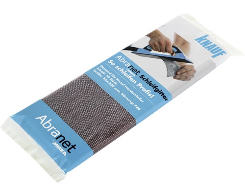 Packung Abranet Schleifgitter, geeignet für Knauf Handschleifer, Inhalt: 10 Stück, Größe: 80 x 230 Millimeter, Körnung: P80