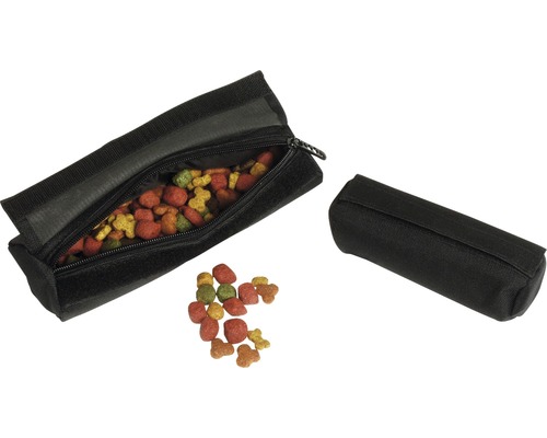 Futterbeutel Karlie Snack Dummy 14 x 5 cm, Futtertasche, Apportierhilfe schwarz Schwarzer Hunde-Leckerlibeutel mit Futter