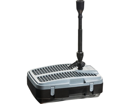 Teichfilterset Heissner mit Wasserspiel und UVC bis 5000 L Teichfilter zur Reinigung von Gartenteichen