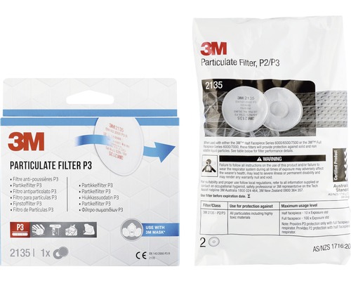 3M Partikelfilter P3, geeignet für die Verwendung mit 3M Masken