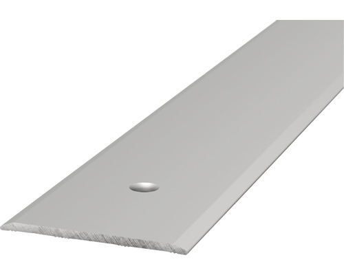 Prinz Übergangsprofil Alu silber gelocht 40 x 1000 x 2 mm Aluminium Übergangsprofil mit einer Bohrung