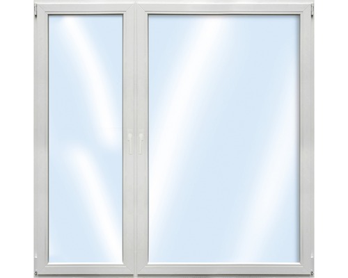 Kunststofffenster 2-flg.ESG ARON Basic weiß 1600x1600 mm (1/3-2/3)