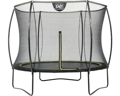 Trampolin EXIT Silhouette mit Sicherheitsnetz Ø 244 cm schwarz