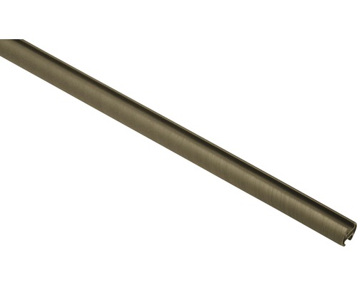 Gardinenstange mit Innenlauf II Kira cappuccino 200 cm Ø 19 mm Profilleiste aus Metall
