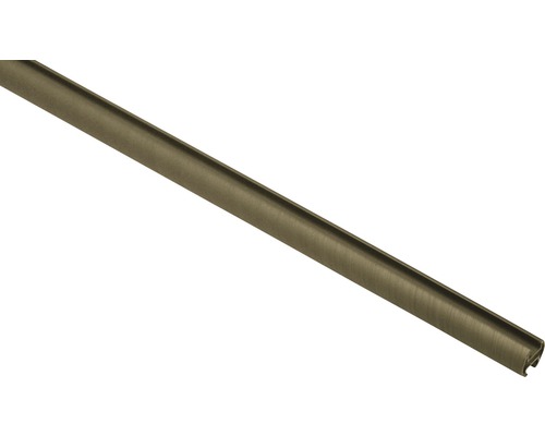 Gardinenstange mit Innenlauf II Kira cappuccino 240 cm Ø 19 mm Profilleiste aus Metall