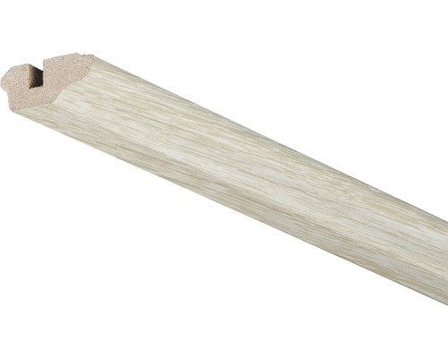 Deckenleiste Authentic Eiche weiß 2600 x 36 x 17 mm Holzdekor Profilleiste