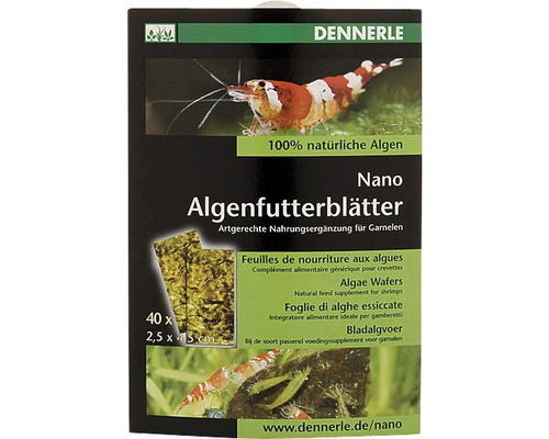 Dennerle Nano Algenfutterblätter 40 Stück