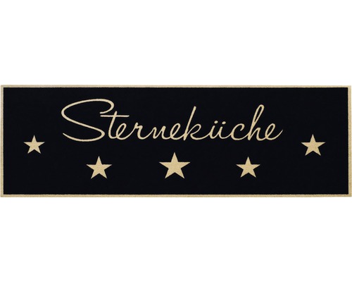 Sterneküche Schriftzug mit Sternen