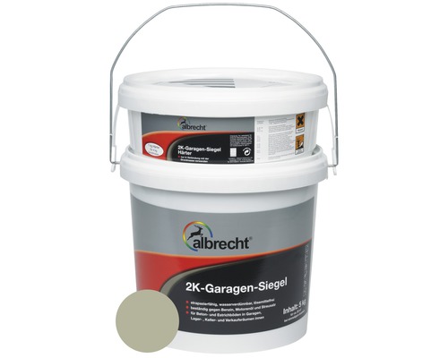 Albrecht 2K - Garagensiegel Epoxidharz Bodenbeschichtung RAL 7032 kieselgrau glänzend 5 kg Albrecht 2K - Garagensiegel Epoxidharz Bodenbeschichtung RAL 7032 kieselgrau glänzend 5 kg