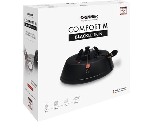 Krinner Comfort M Black Edition Christbaumständer im Karton