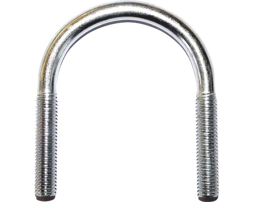 Bügelschraube rund verzinkt 8x63 mm 1 1/4" 100 St. U-Bügel aus Metall mit Gewinde