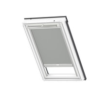 VELUX Verdunkelungsrollo uni grau manuell Rahmen aluminium DKL F08 0705S