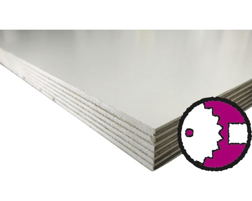 Beschichtete Multiplexplatte mit Holzmaserung