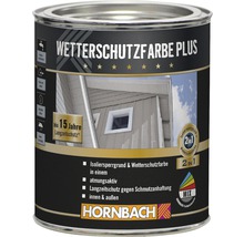 HORNBACH Holzfarbe Wetterschutzfarbe Plus weiß 750 ml-thumb-1