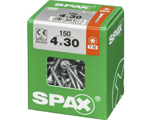 Spax Universalschrauben 4x30 Millimeter, 150 Stück, im Karton