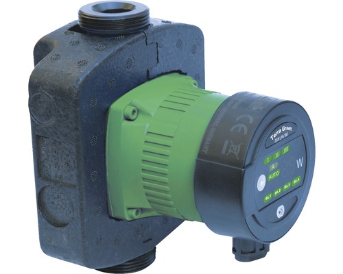 Elektronisch geregelte Hocheffizienzpumpe TerraGreen 25/6 LPA 180 mm 1 1/2" Förderleistung von 4 bis 6 m manuell umstellbar