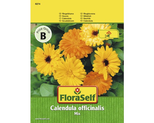 Ringelblume 'Mix' FloraSelf samenfestes Saatgut Blumensamen-0