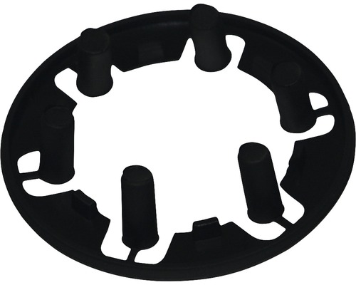Schwarzer Möbelgleiter aus Kunststoff