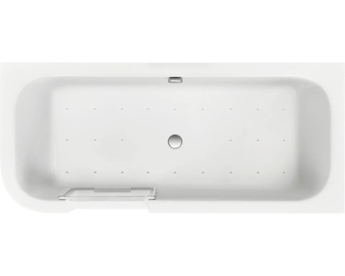 Aufnahme von oben einer Badewanne mit Massagedüsen