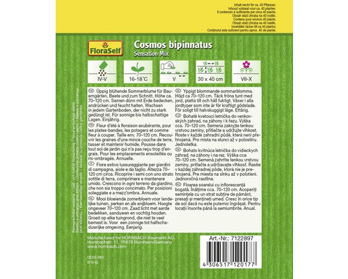 Samenpackung Cosmos bipinnatus Sensation Mix