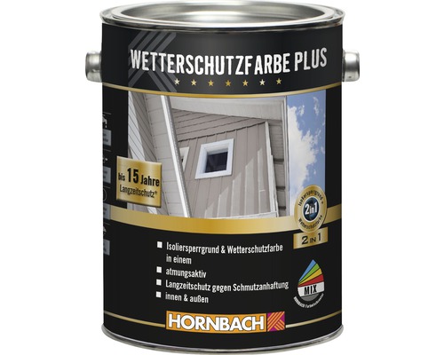 Farbe Wetterschutzfarbe Plus im Metalleimer