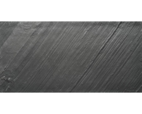 Echtstein Glimmerschiefer EcoStone hauchdünn weich 1 mm D-Black 45° 120x240 cm