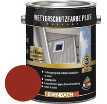 HORNBACH Holzfarbe Wetterschutzfarbe Plus schwedenrot 2,5 l-thumb-0
