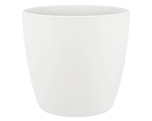 Weißer Pflanztopf aus Kunststoff