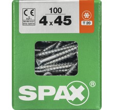 Spax Universalschrauben 4x45 Millimeter, 100 Stück, Torx 20