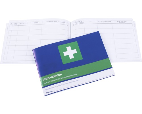 Verbandbuch zur Dokumentation von Unfällen