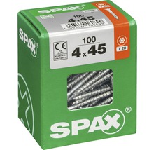 SPAX Universalschrauben im Karton, Größe 4x45 Millimeter, 100 Stück
