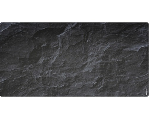 Badrückwand mySpotti aqua Schiefer 90x45 cm Nahaufnahme einer Schieferplatte als Hintergrund