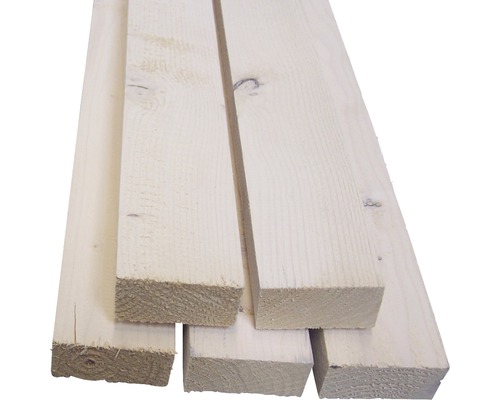 Buildify Gerüstholz Latte Vintage weiß 2500 x 60 x 30 mm Holzbretter aus Nadelholz