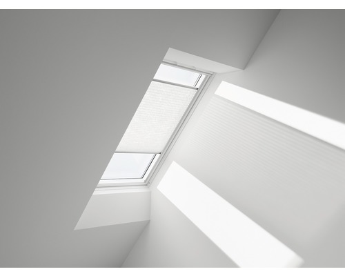 VELUX Plissee-Faltstore elfenbein gemustert manuell FHL U31 1256S