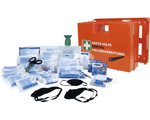 Erste Hilfe Set für Holzbearbeitung mit Erste-Hilfe-Material
