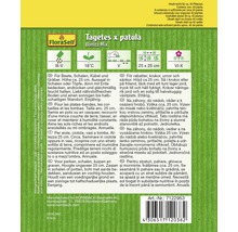 Tagetes Patula Bonita Mix Pflanzensamenpackung mit Informationen zu Anbau und Pflege