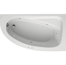 Eckbadewanne mit Hydromassagefunktion von oben