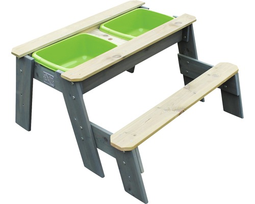 Sand-, Wasser- und Picknicktisch EXIT Aksent mit 1 Bank 89x95x50 cm grau Sand-, Wasser- und Picknicktisch EXIT Aksent mit 1 Bank 89x95x50 cm grau