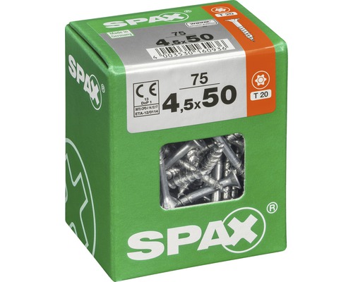 Spax Universalschrauben 4,5x50 Millimeter im Karton