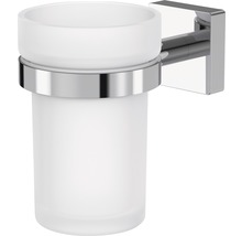 Wand-Zahnputzbecherhalter aus Glas und Metall
