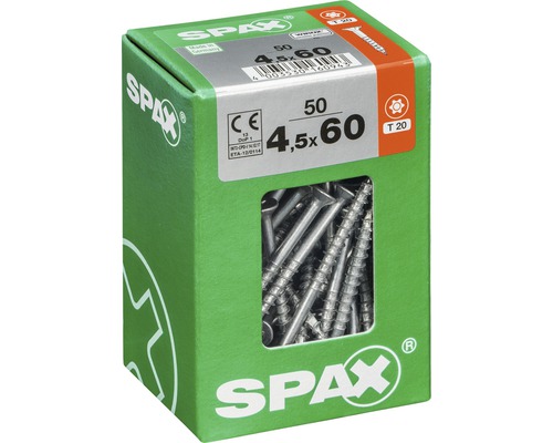Spax Schrauben 4,5 x 60 Millimeter im Karton