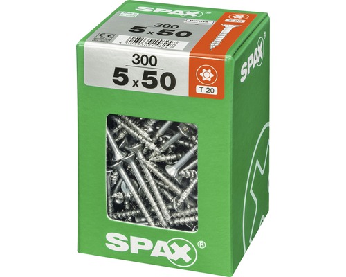 Spax Schrauben 5x50 Millimeter, 300 Stück im Karton