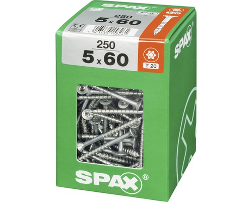 Spax Schrauben 5 x 60 mm, 250 Stück in einer Packung