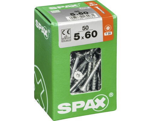 Spax Schrauben 5 x 60 Millimeter Packung